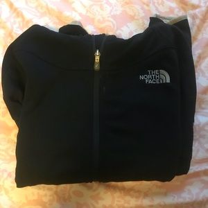 The North Face black hood jacket TKA stretch